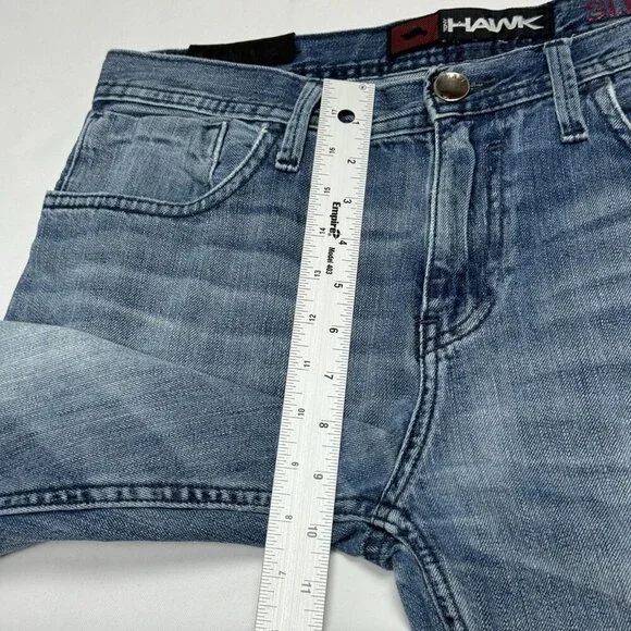 Tony Hawk Men’s Blue Straight Leg Jeans Patches Graphic Detail Size 30 - Picture 16 of 16